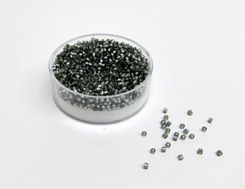 Delica Beads 2mm 7g grau matt